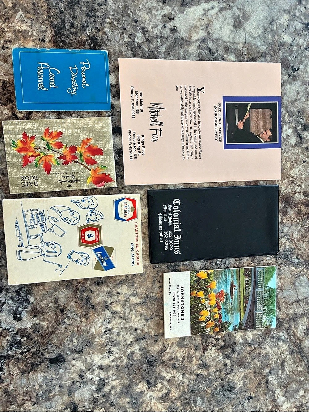 Vintage Floral Printed Ephemera Set